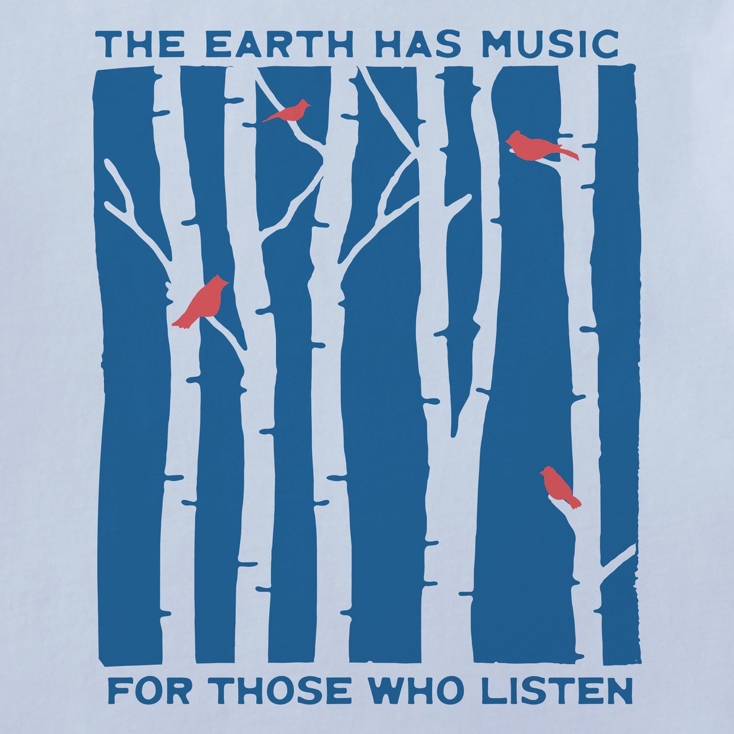 Women's The Earth Has Music and Trees Long Sleeve Crusher Tee