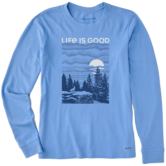 Women's Solace of the Wolf Long Sleeve Crusher Tee