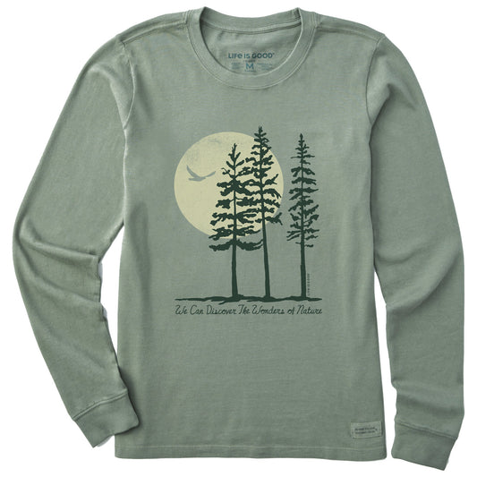 Women's We Can Discover the Wonders of Nature Long Sleeve Crusher Tee