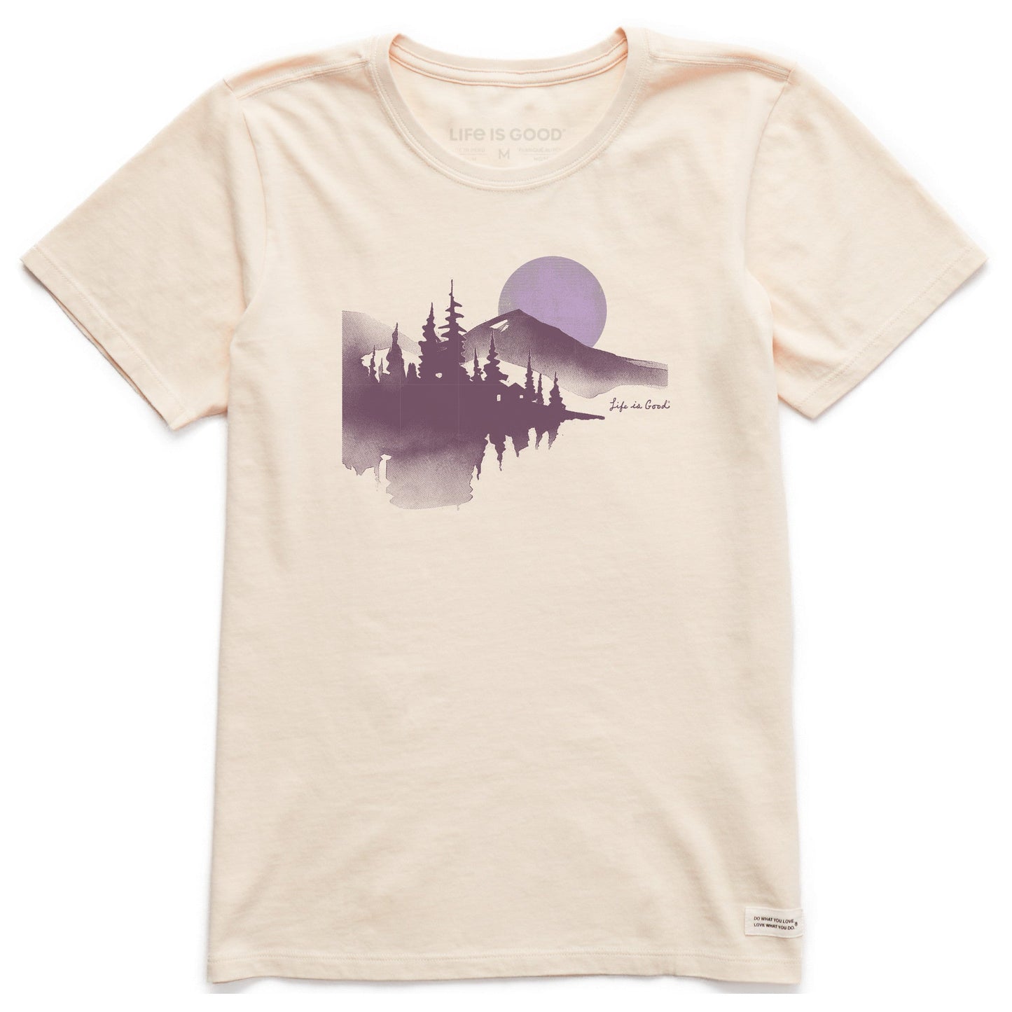 Women's Watercolor Lakeside Short Sleeve Crusher Tee