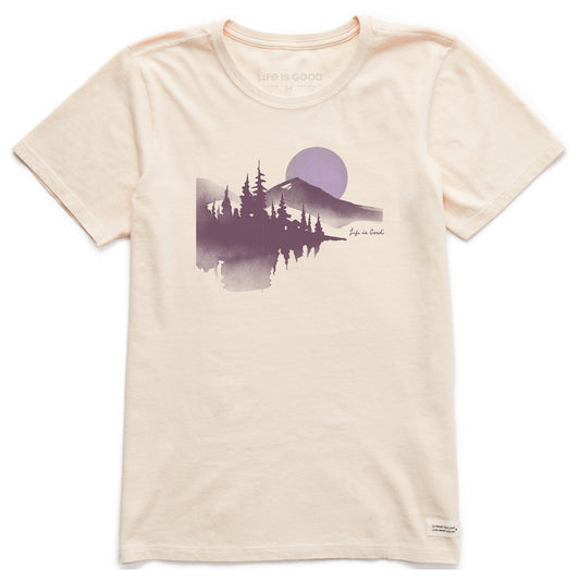 Women's Watercolor Lakeside Short Sleeve Crusher Tee