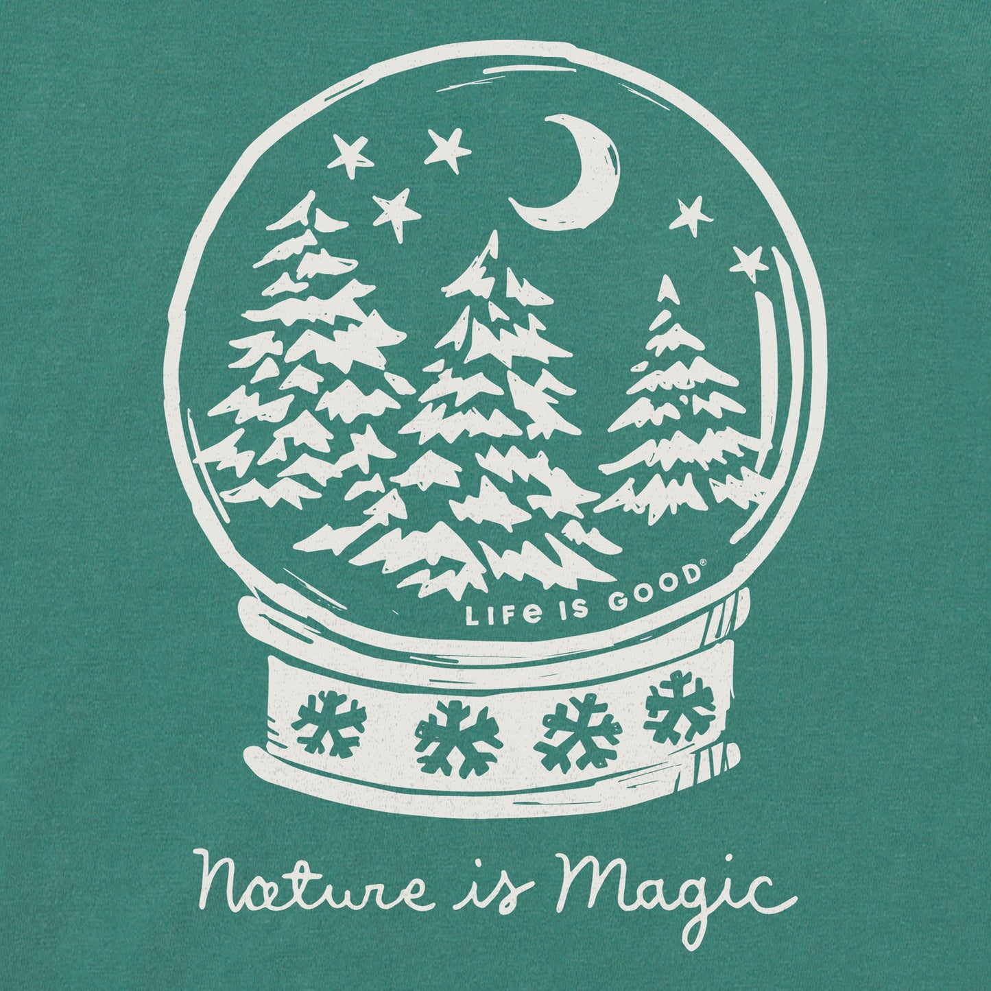 Women's Nature is a Magic Snowglobe Short Sleeve Crusher Tee