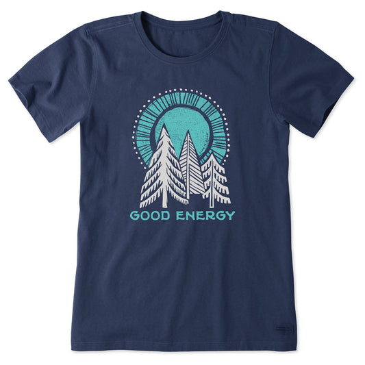 Women's Good Energy Trees Short Sleeve Crusher Tee