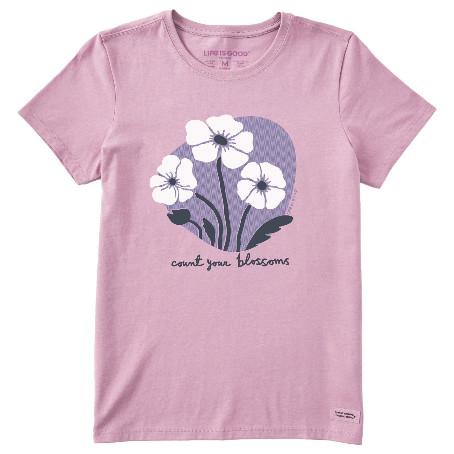 Women's Count Your Blossoms Trio Short Sleeve Crusher Tee