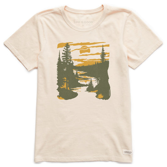 Women's A River Runs Through It Short Sleeve Crusher Tee