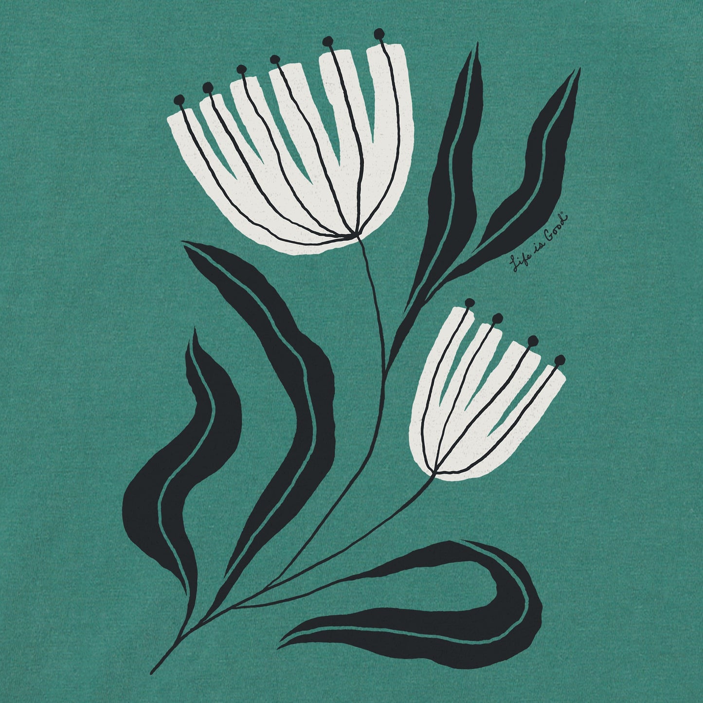 Women's Rustic Flowers Short Sleeve Crusher Tee