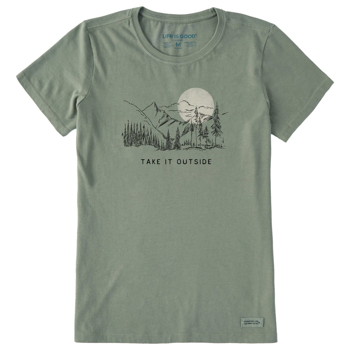 Women's Take it Outside Sketch Mountain Short Sleeve Crusher Tee