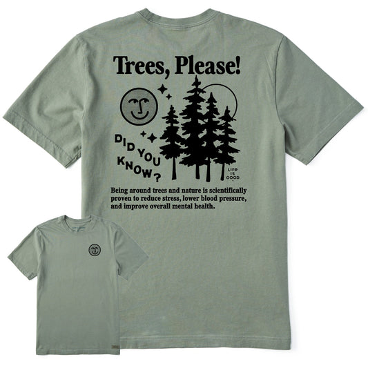 Men's Trees, Please! Short Sleeve Crusher Tee