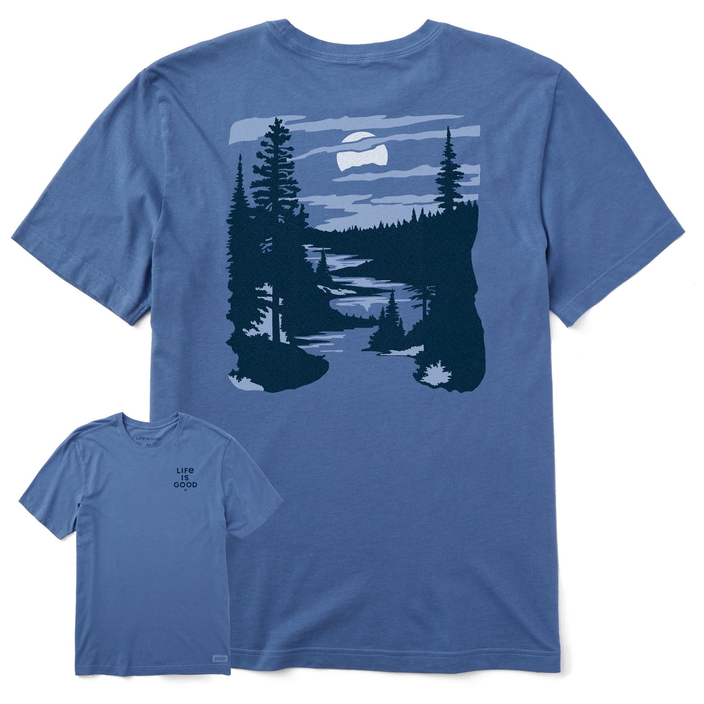 Men's A River Runs Through It Short Sleeve Crusher Tee