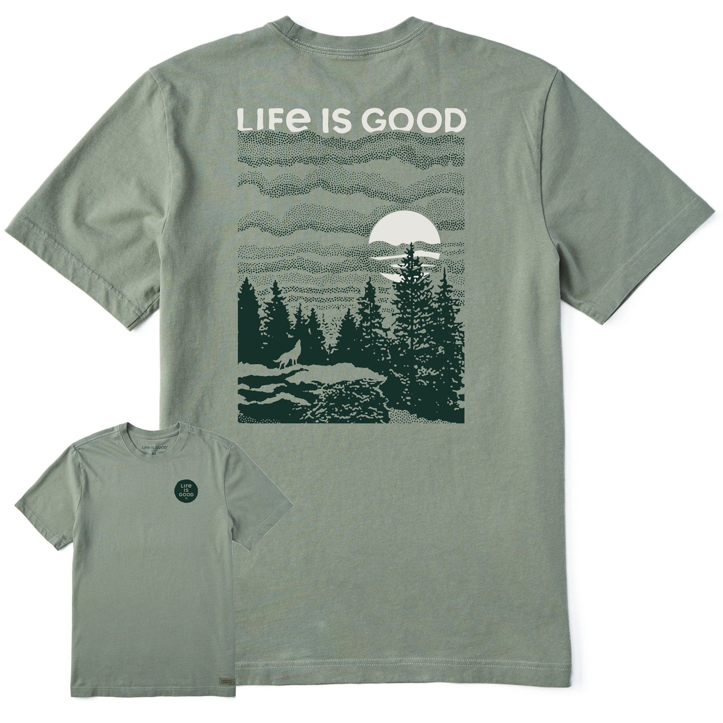 Men's Solace of the Wolf Short Sleeve Crusher Tee