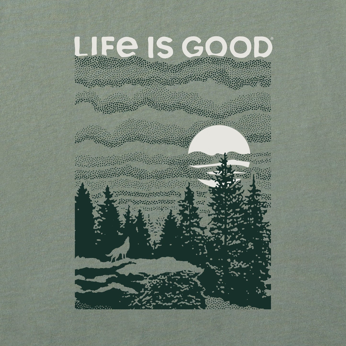 Men's Solace of the Wolf Short Sleeve Crusher Tee