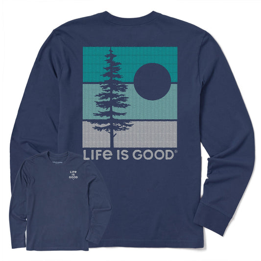 Men's Lone Pine Sunset Long Sleeve Crusher Tee