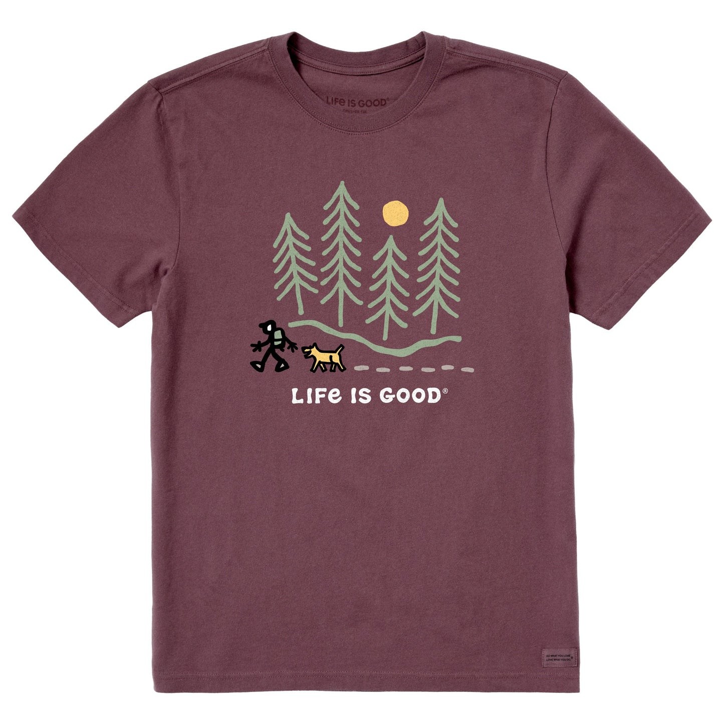 Men's Hiking through the Woods Short Sleeve Tee