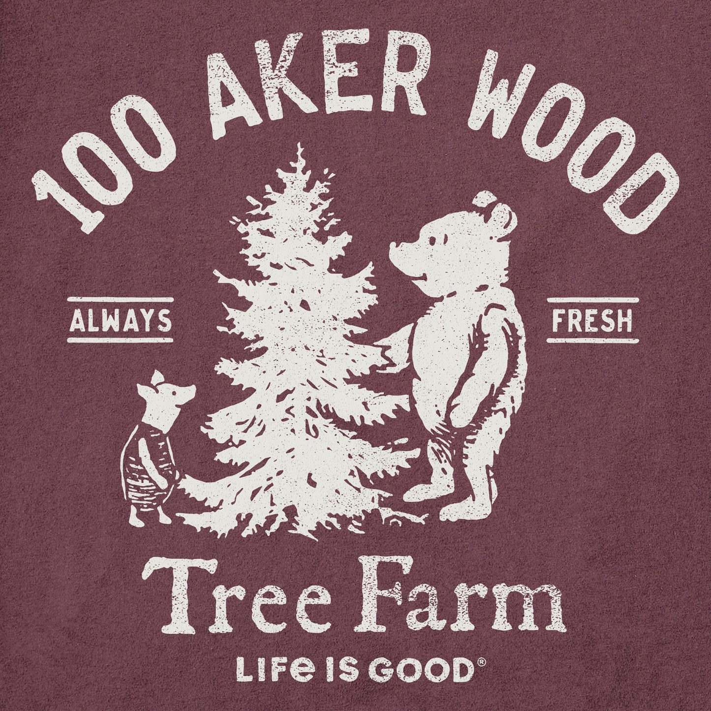 Men's Winnie 100 Aker Tree Farm Short Sleeve Crusher Tee