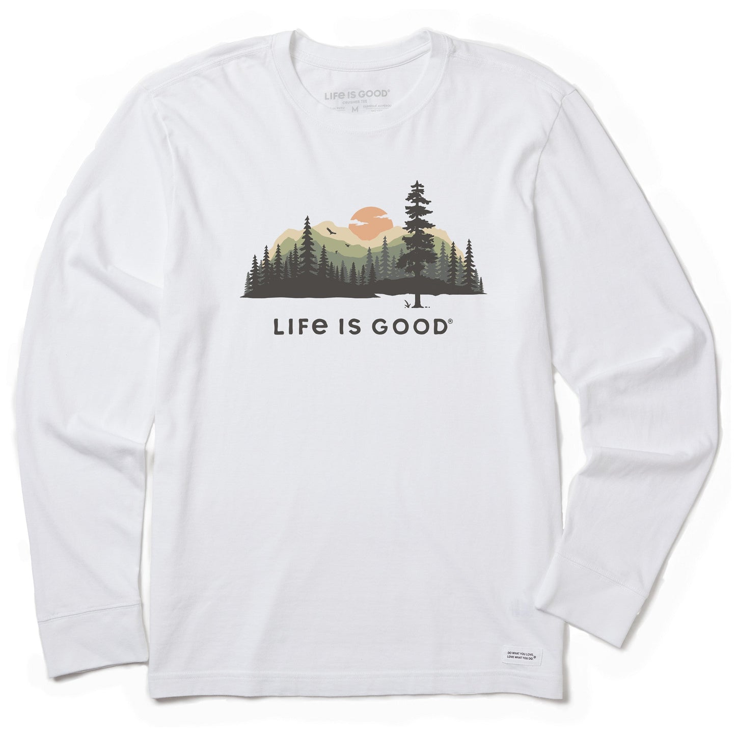 Men's Evergreen Silhouette Long Sleeve Crusher Tee