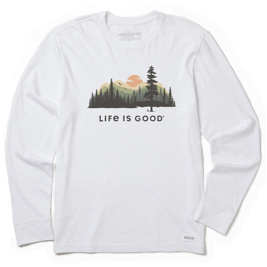 Men's Evergreen Silhouette Long Sleeve Crusher Tee