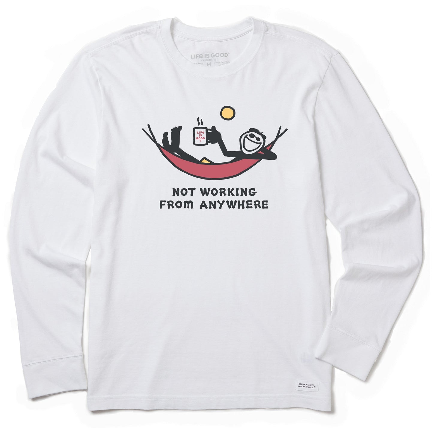 Men's Not Working Hammock Long Sleeve Crusher Tee