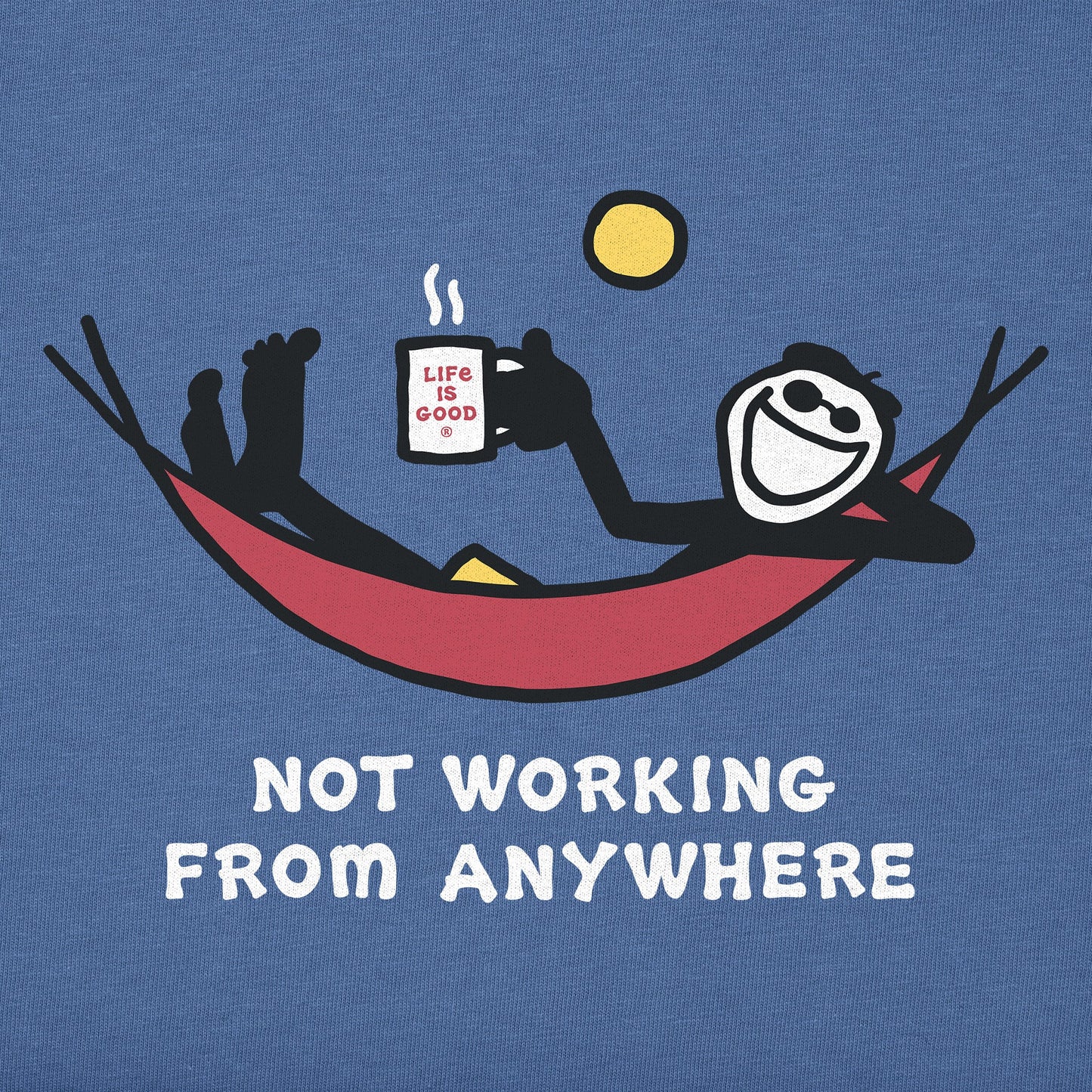 Men's Not Working Hammock Long Sleeve Crusher Tee