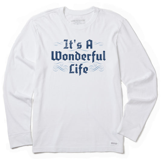 Men's Its A Wonderful Life Long Sleeve Crusher Tee