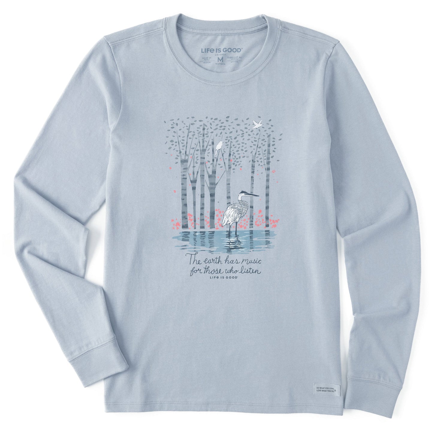 Women's Earth Has Music Heron Long Sleeve Tee
