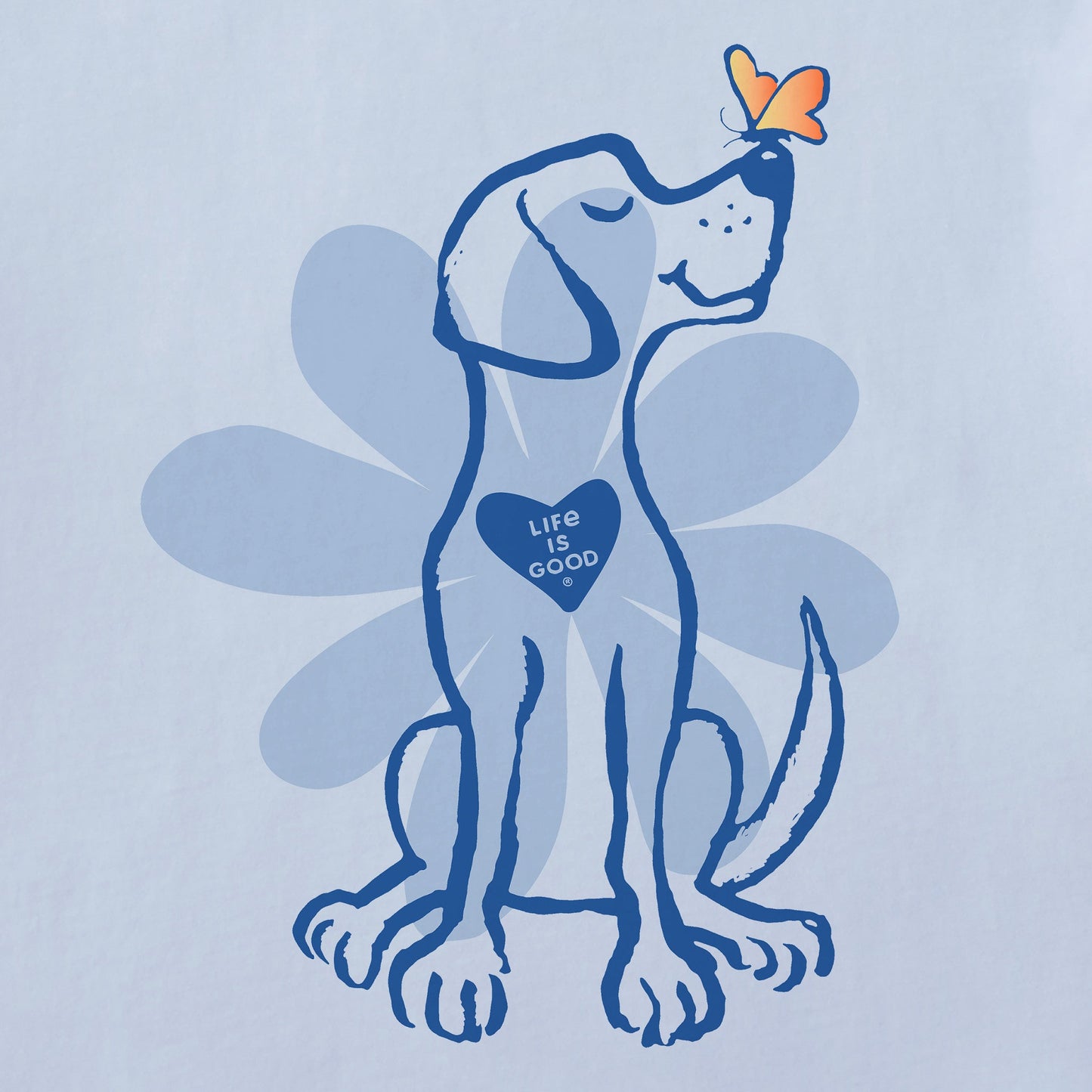 Women's Spring Daisy Dog Long Sleeve Crusher Tee