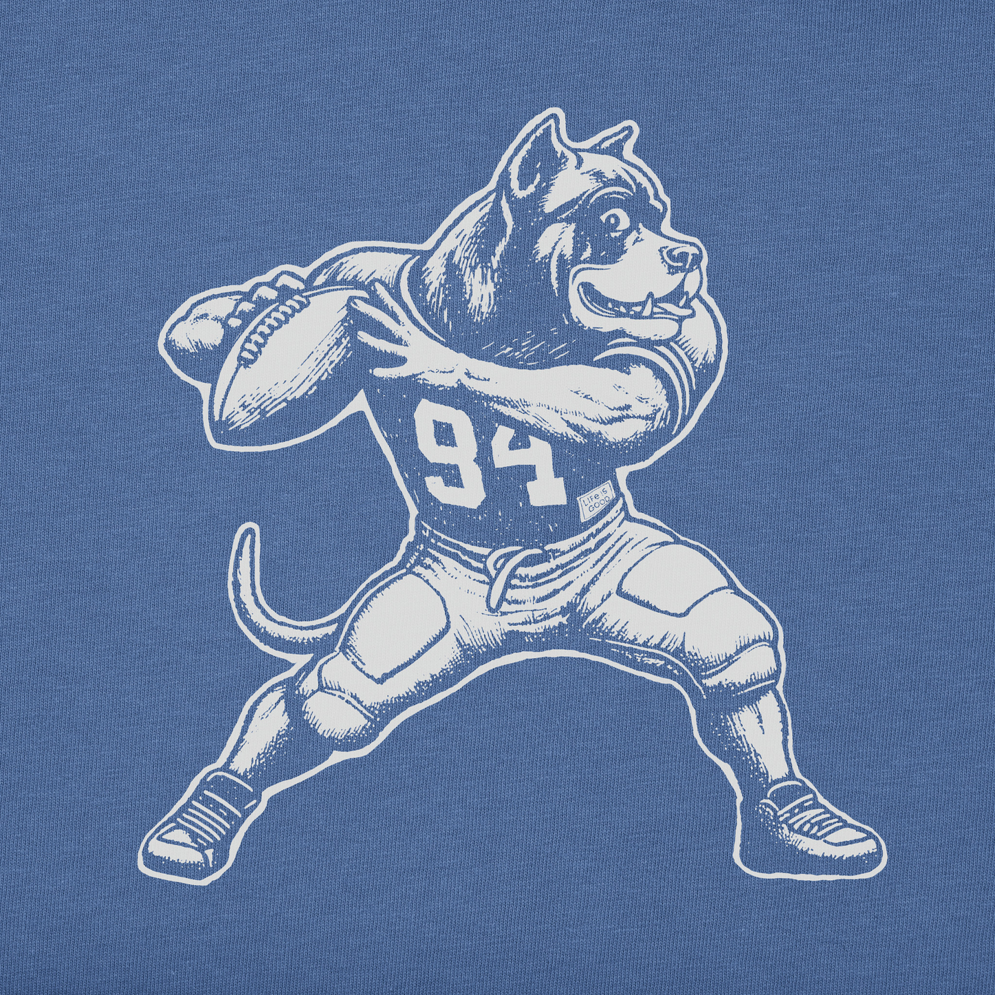 Men's Bert's Cane Corso w Football Short Sleeve Crusher Tee