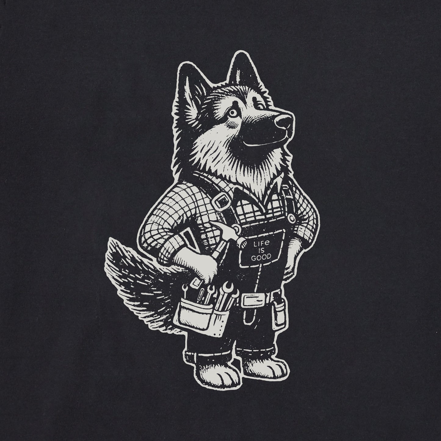 Men's Bert's Shepherd with Tool Belt Short Sleeve Crusher Tee