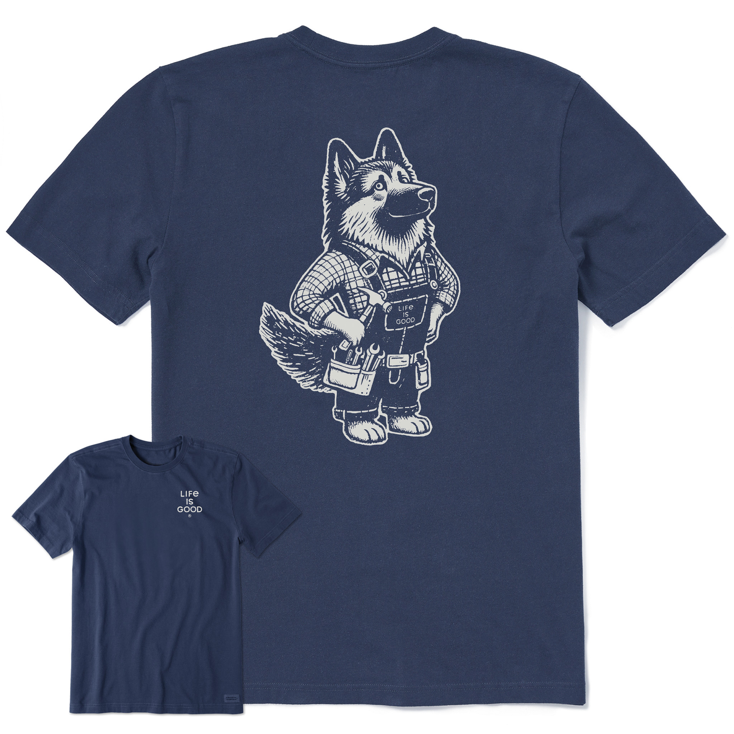 Men's Bert's Shepherd with Tool Belt Short Sleeve Crusher Tee