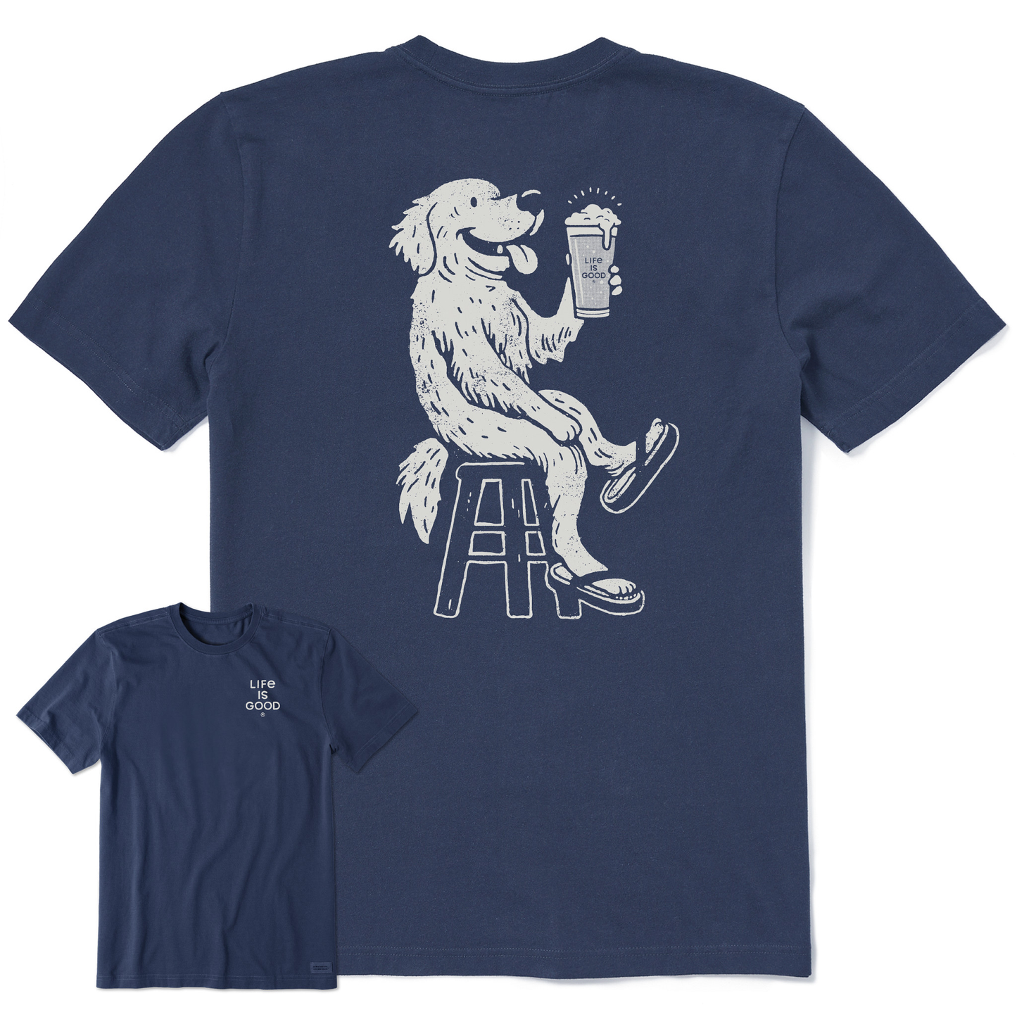 Men's Bert's Golden with Pilsner Short Sleeve Crusher Tee