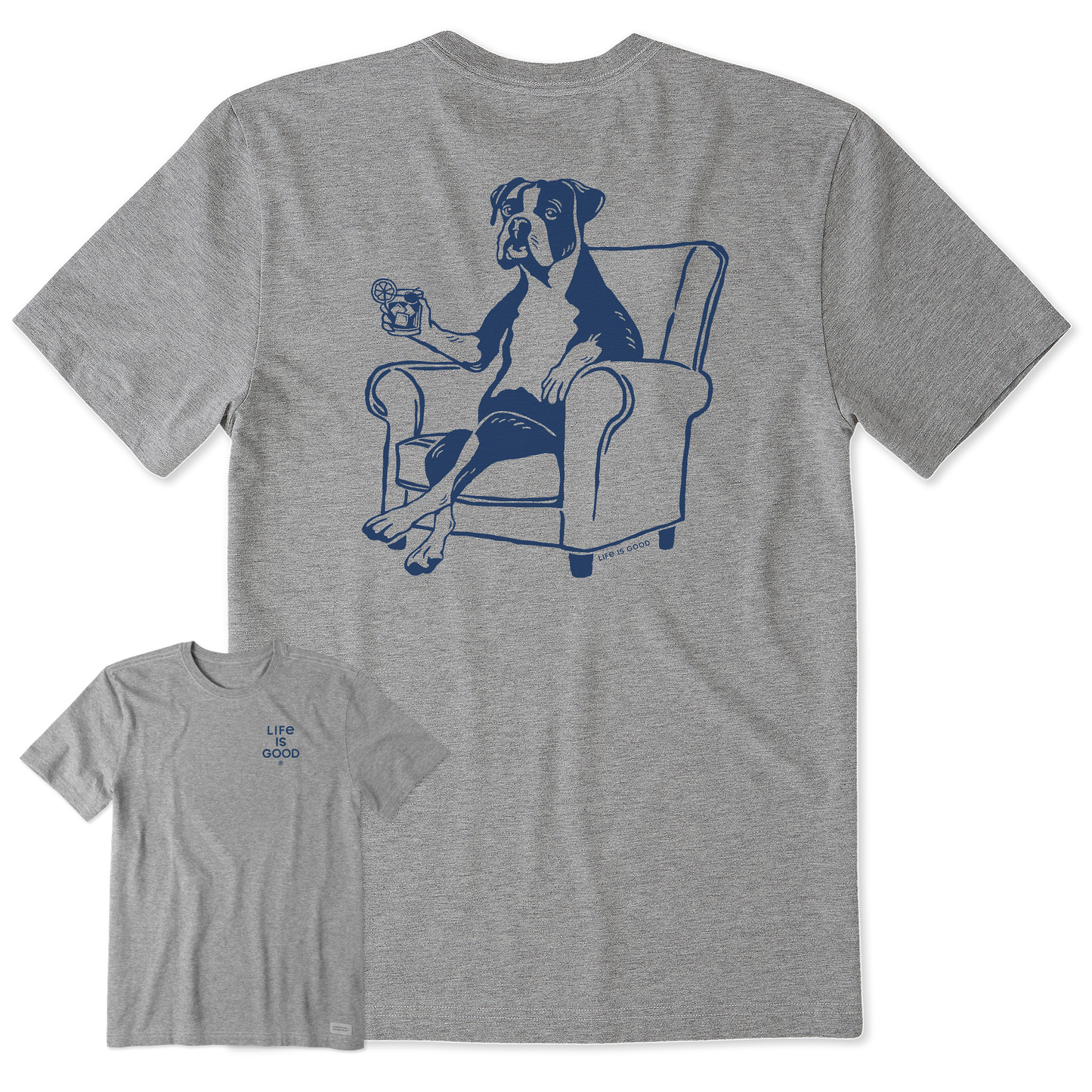 Men's Bert's Boxer w Old Fashioned Short Sleeve Crusher Tee