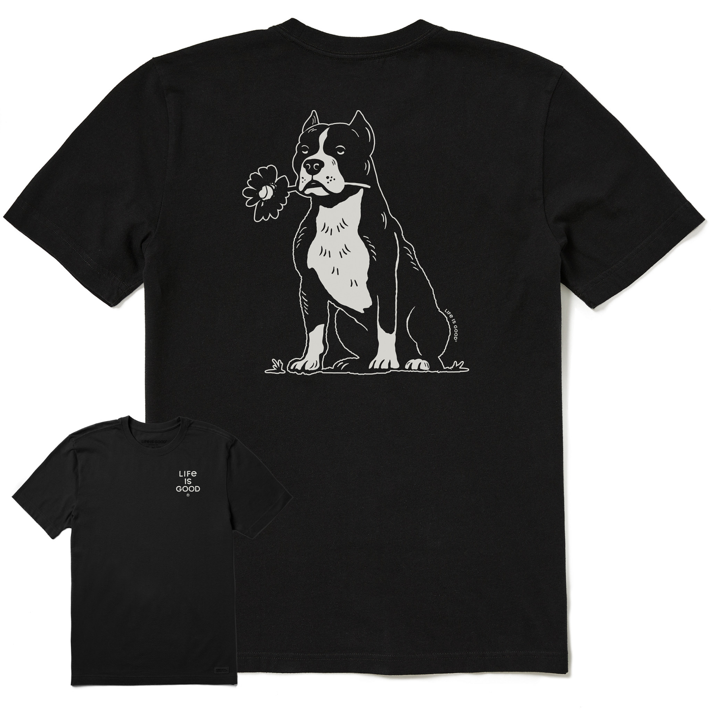 Men's Bert's Pit with Flower Short Sleeve Crusher Tee