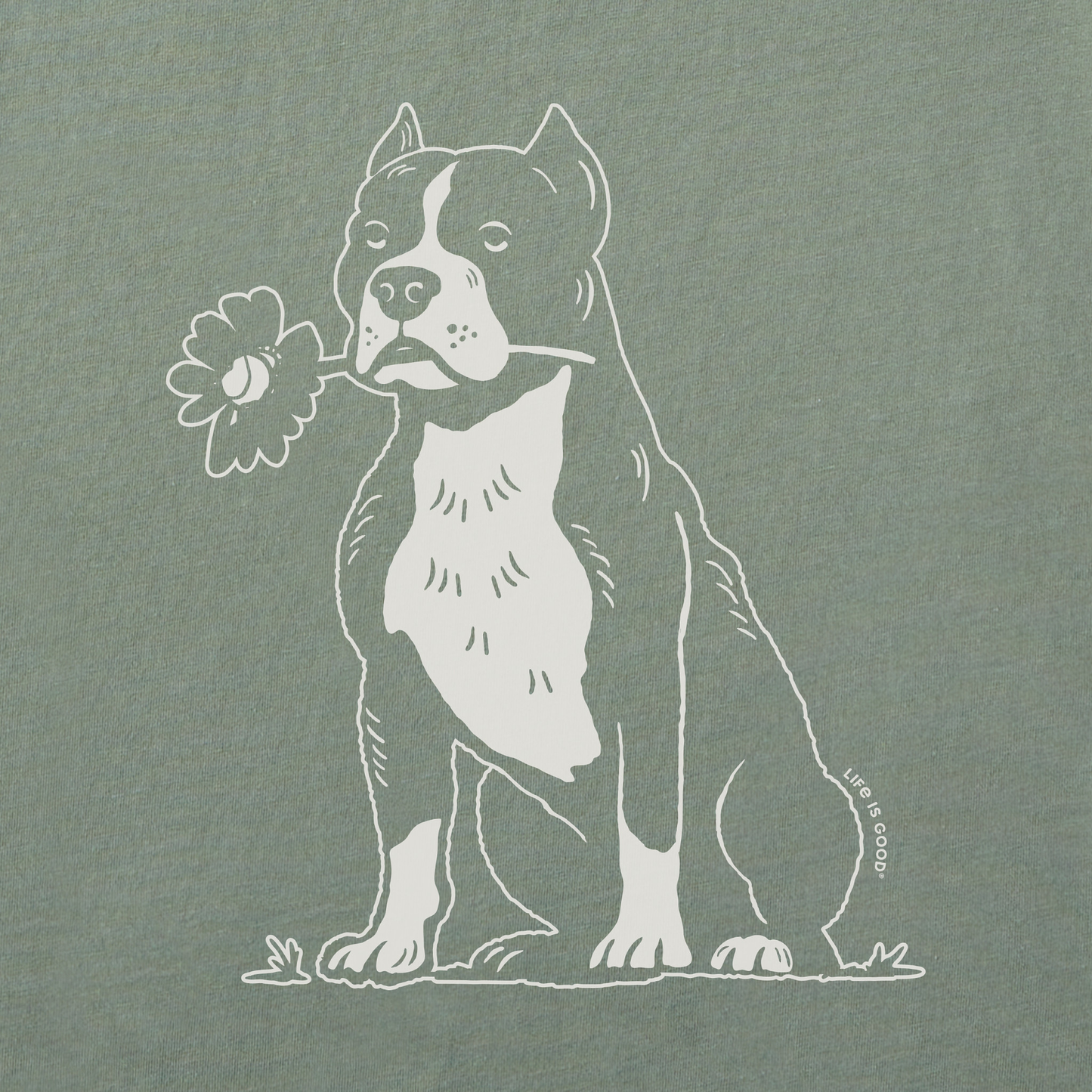 Men's Bert's Pit with Flower Short Sleeve Crusher Tee