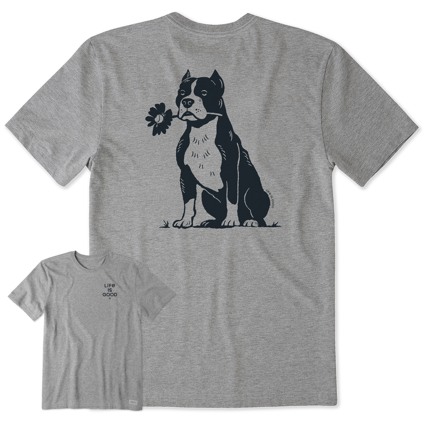 Men's Bert's Pit with Flower Short Sleeve Crusher Tee