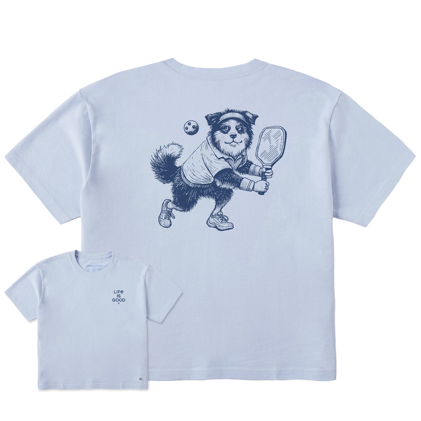 Women's Bert's Aussie w Pickleball Short Sleeve Crusher Boxy Tee