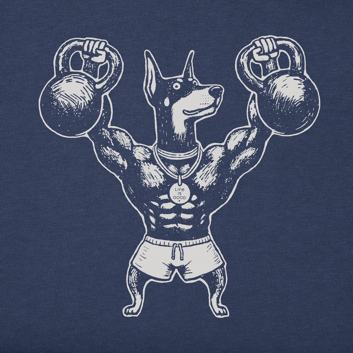 Women's Bert's Dobie w Kettlebell Short Sleeve Crusher Boxy Tee