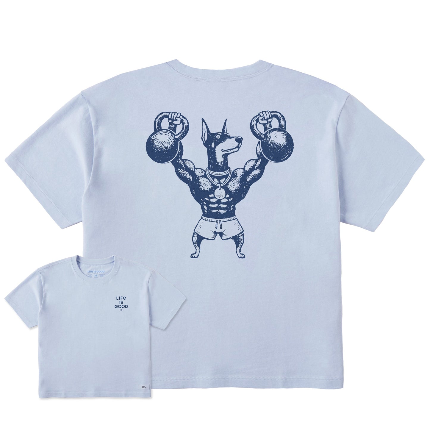 Women's Bert's Dobie w Kettlebell Short Sleeve Crusher Boxy Tee