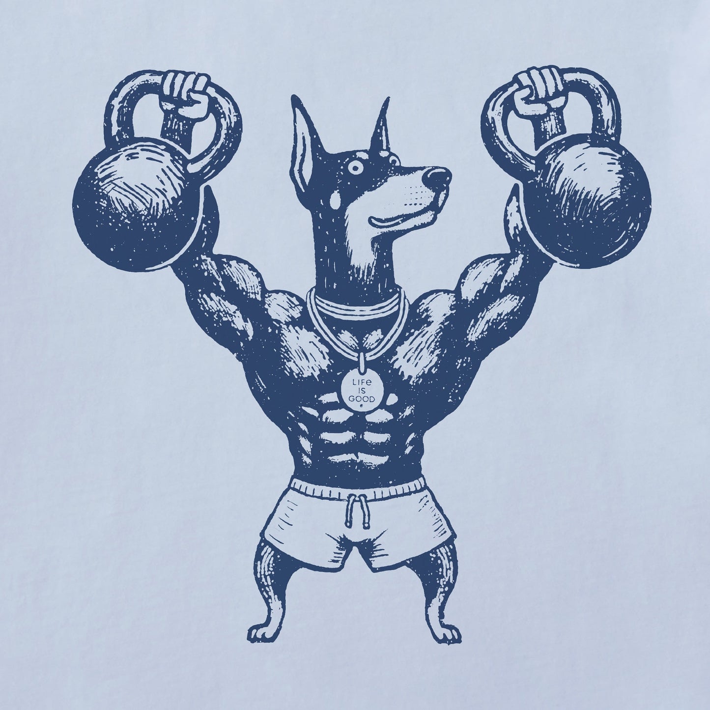 Women's Bert's Dobie w Kettlebell Short Sleeve Crusher Boxy Tee