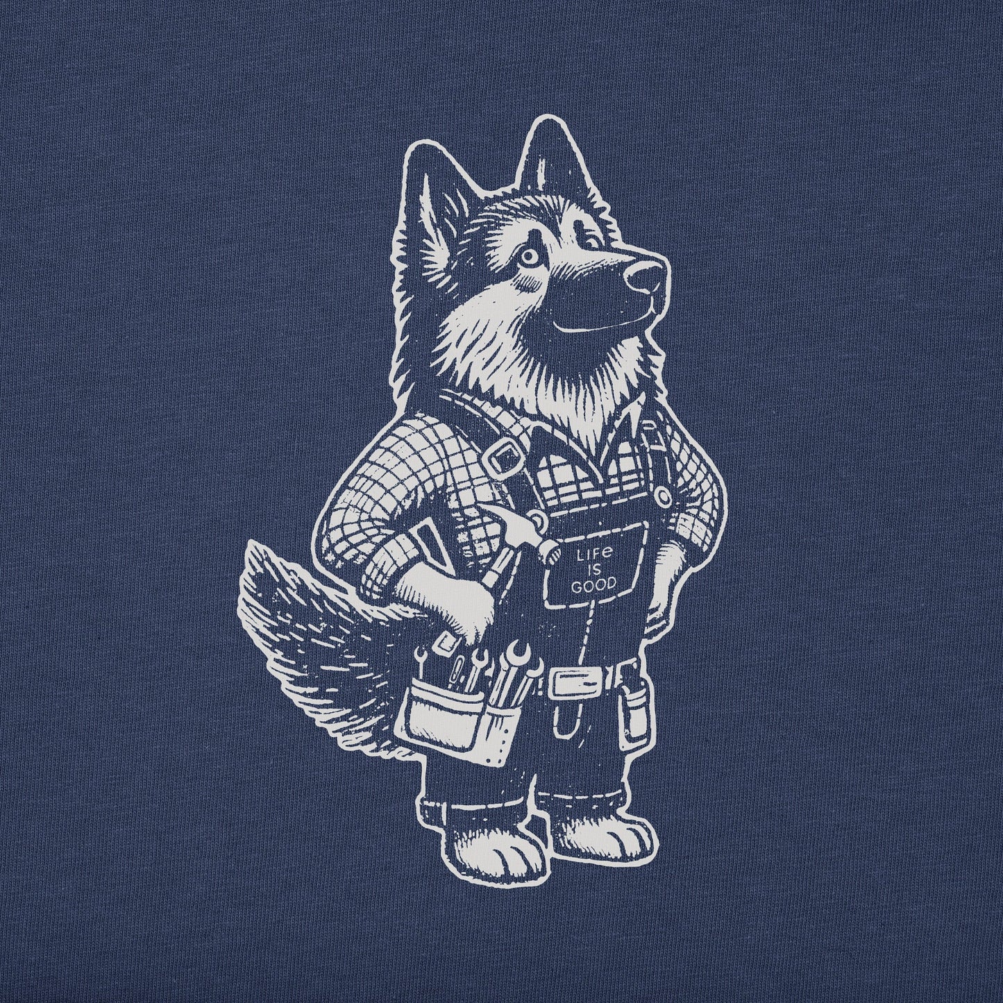 Women's Bert's Shepherd with Tool Belt Short Sleeve Crusher Boxy Tee