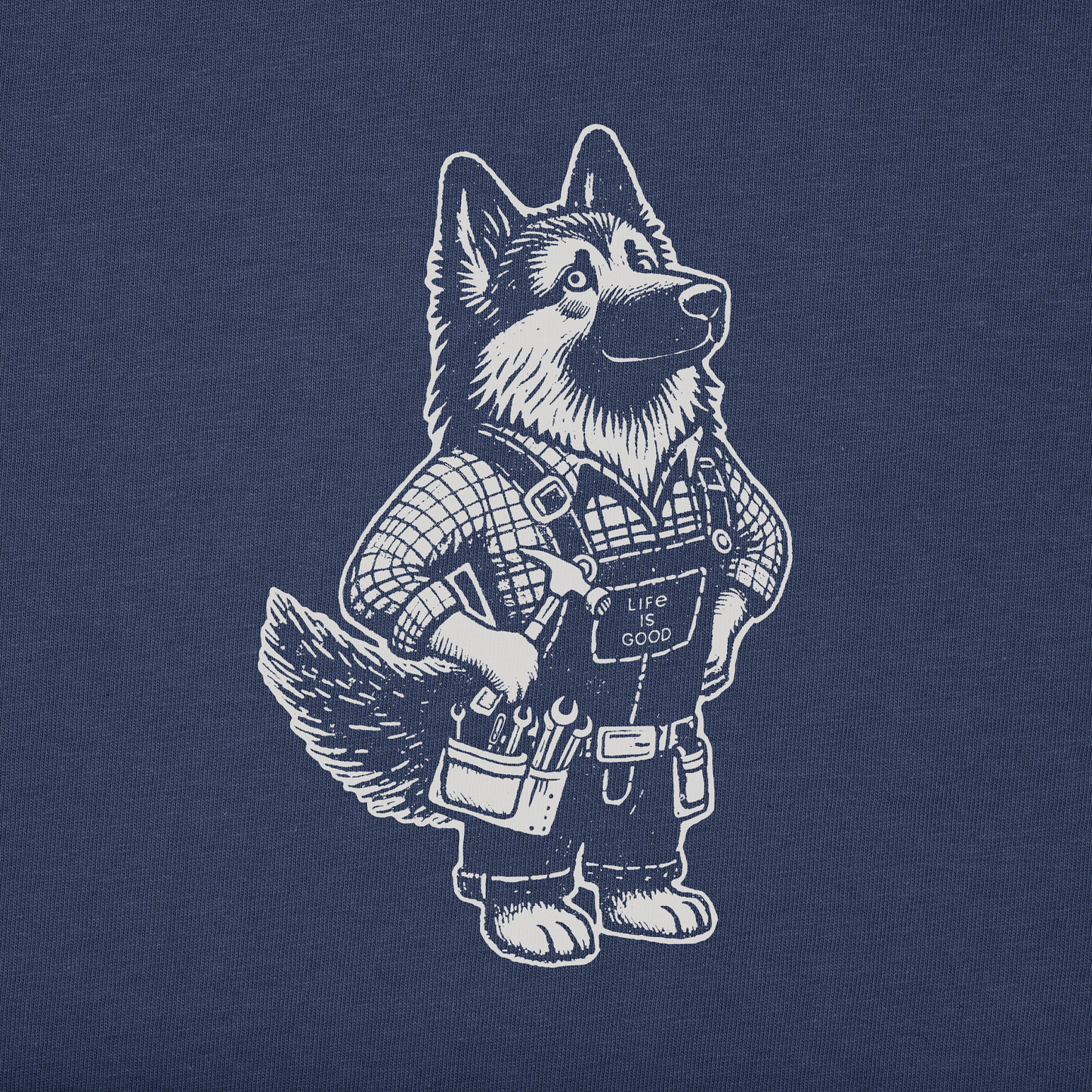 Women's Bert's Shepherd with Tool Belt Short Sleeve Crusher Boxy Tee