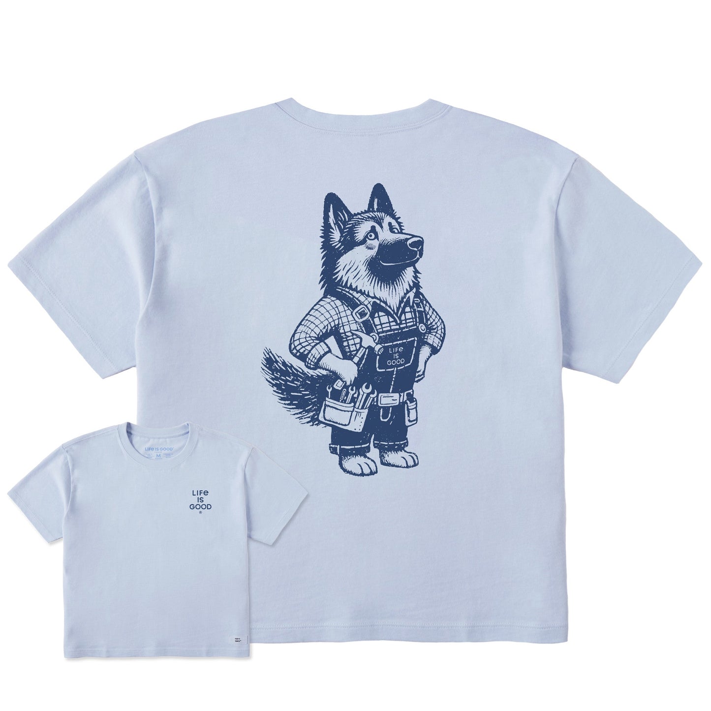 Women's Bert's Shepherd with Tool Belt Short Sleeve Crusher Boxy Tee