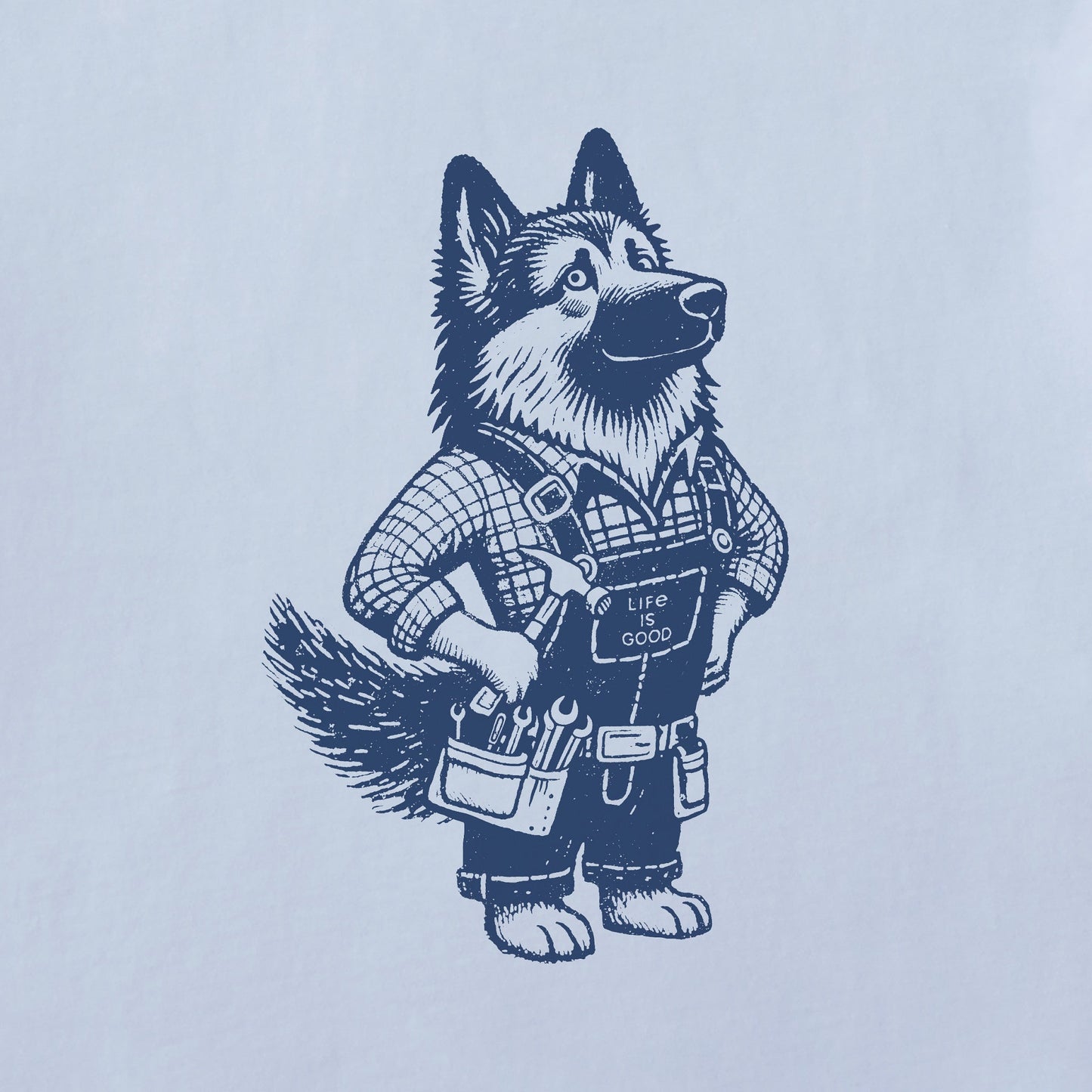 Women's Bert's Shepherd with Tool Belt Short Sleeve Crusher Boxy Tee