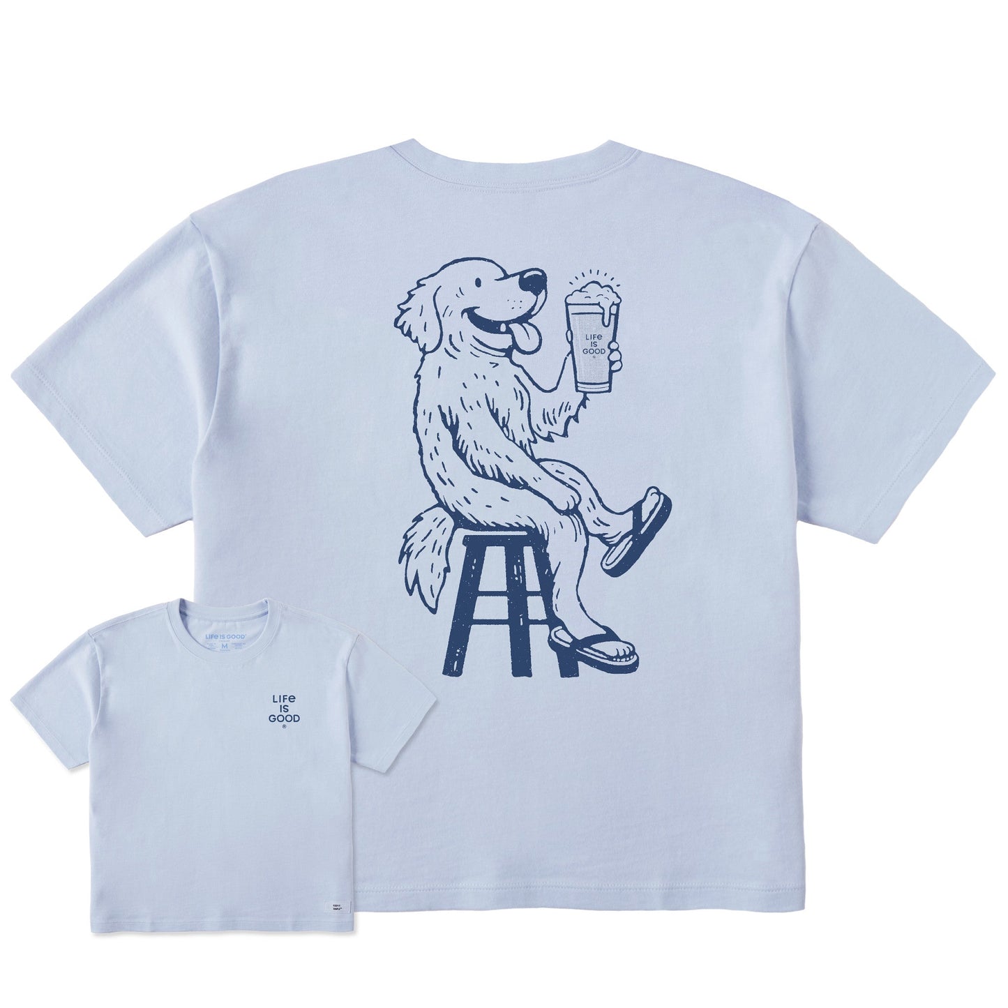 Women's Bert's Golden with Pilsner Short Sleeve Crusher Boxy Tee