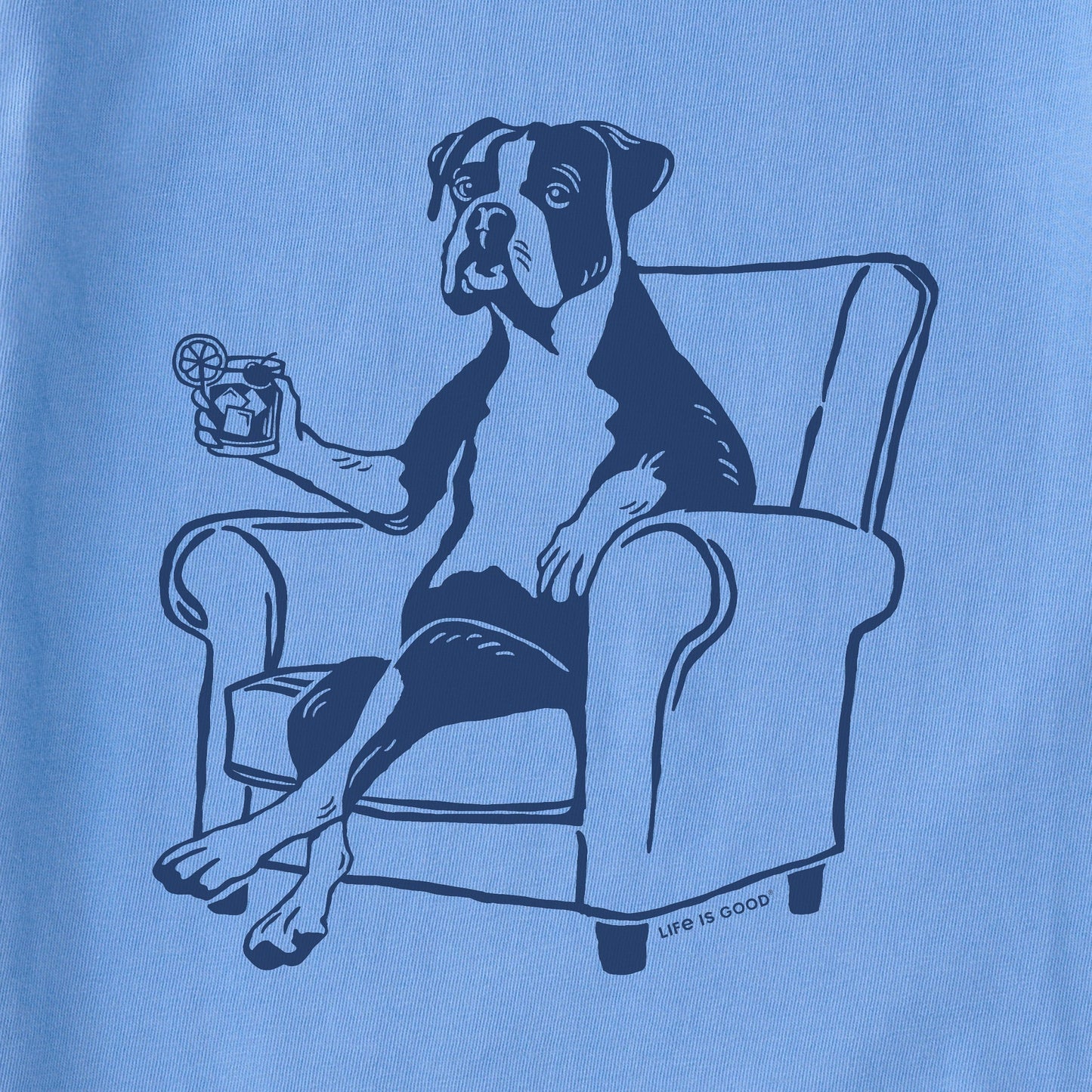 Women's Bert's Boxer w Old Fashioned Short Sleeve Crusher Boxy Tee