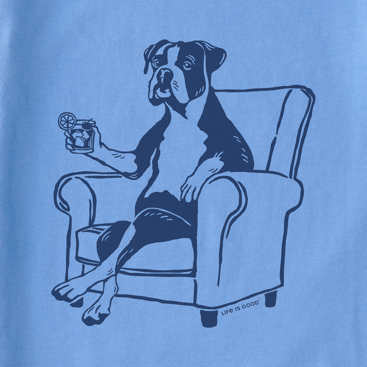 Women's Bert's Boxer w Old Fashioned Short Sleeve Crusher Boxy Tee