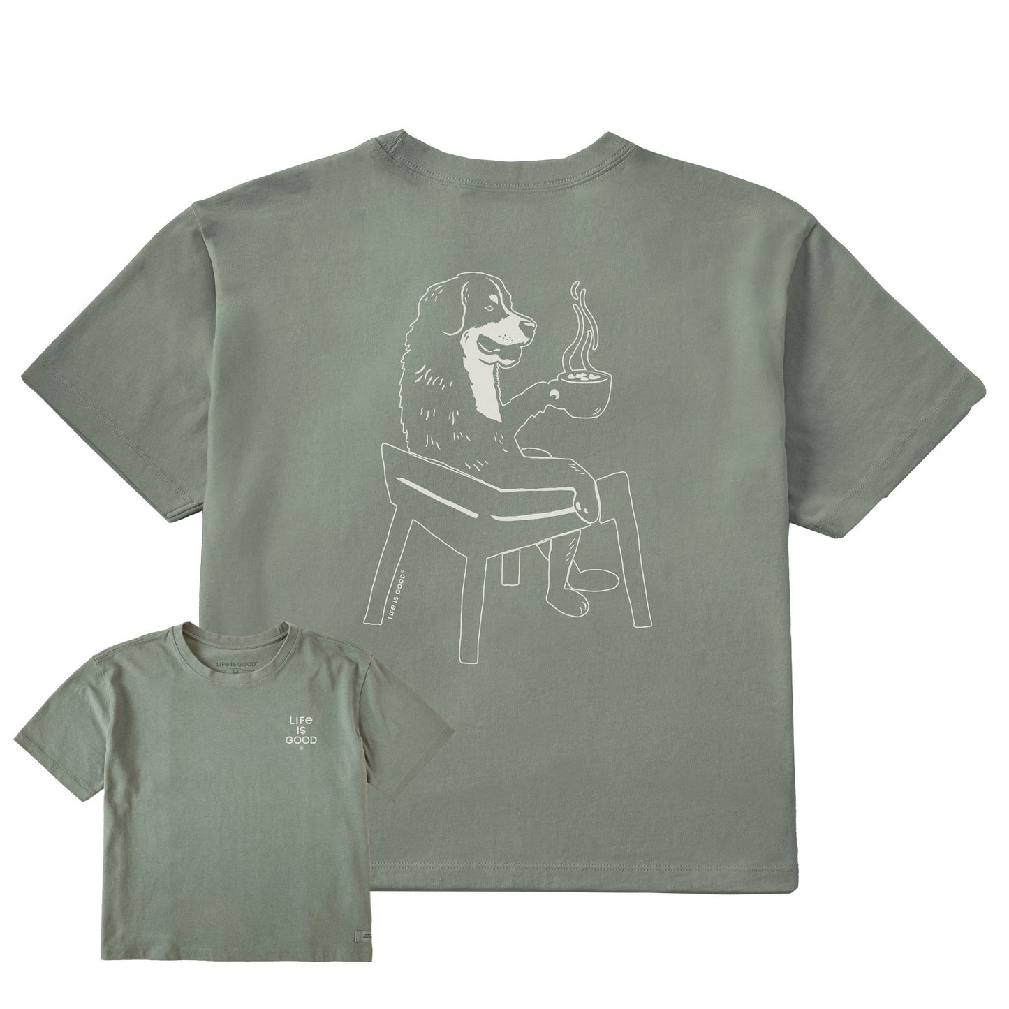 Women's Bert's Berner with Hot Chocolate Short Sleeve Crusher Boxy Tee