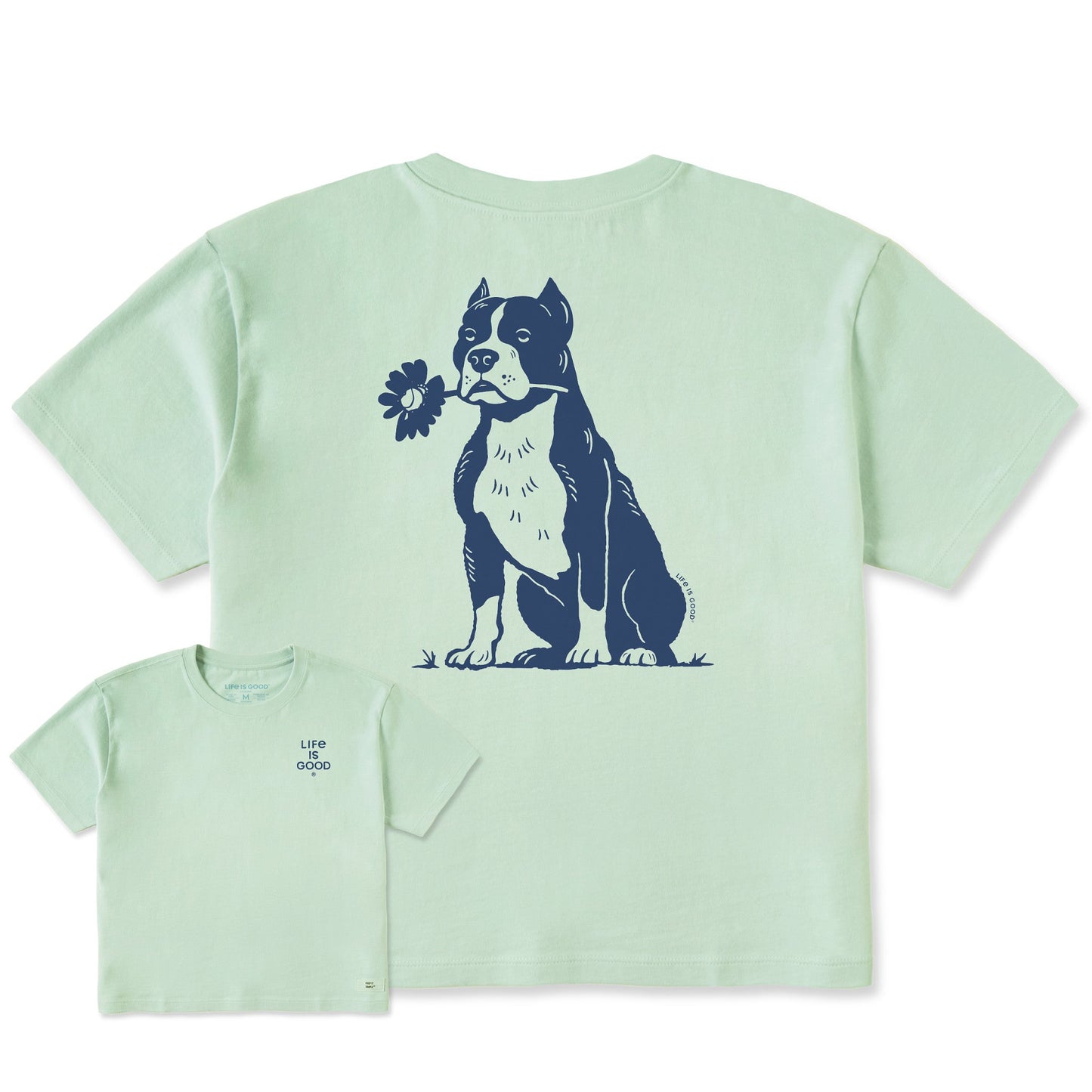 Women's Bert's Pit with Flower Short Sleeve Crusher Boxy Tee