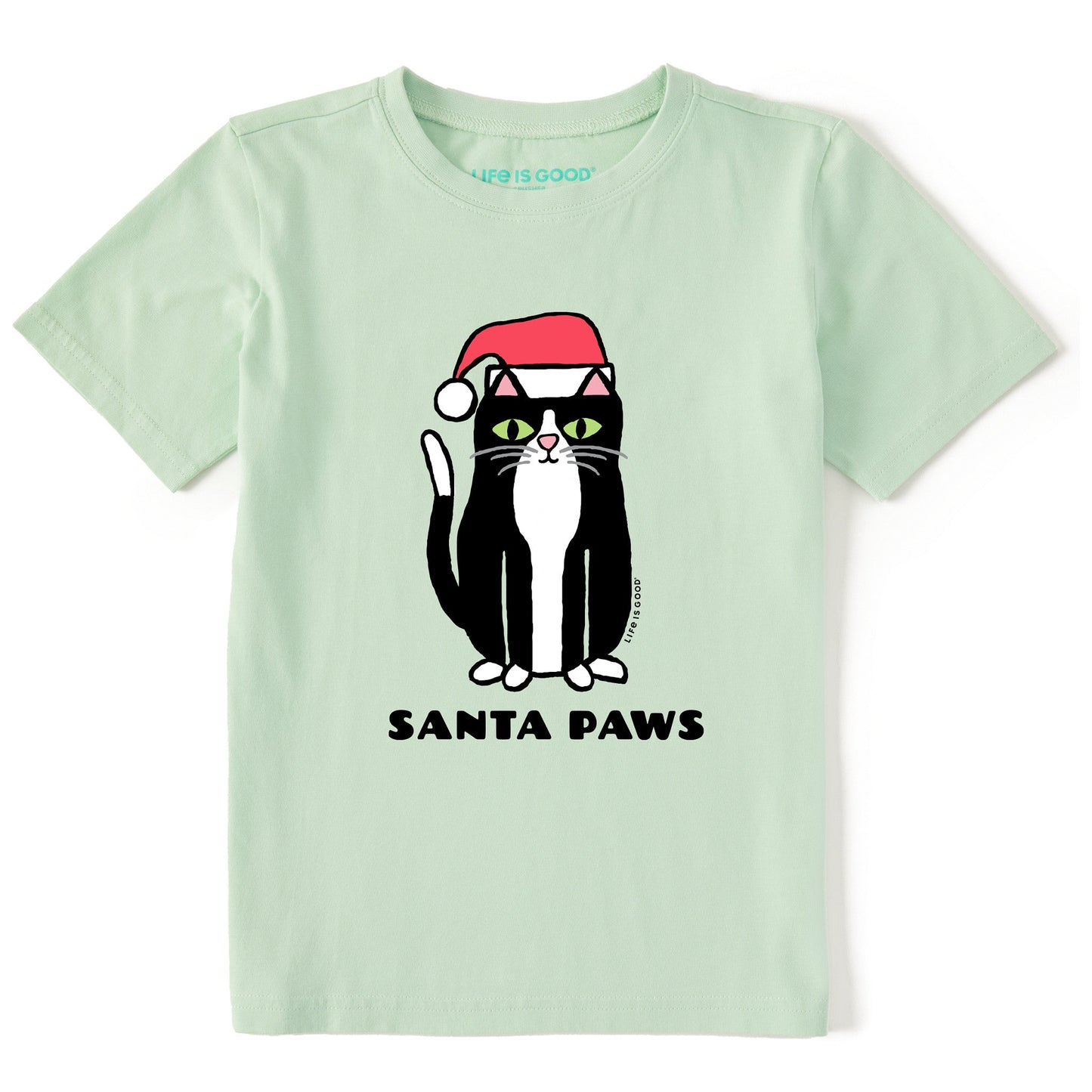 Kids Santa Paws Short Sleeve Crusher Tee