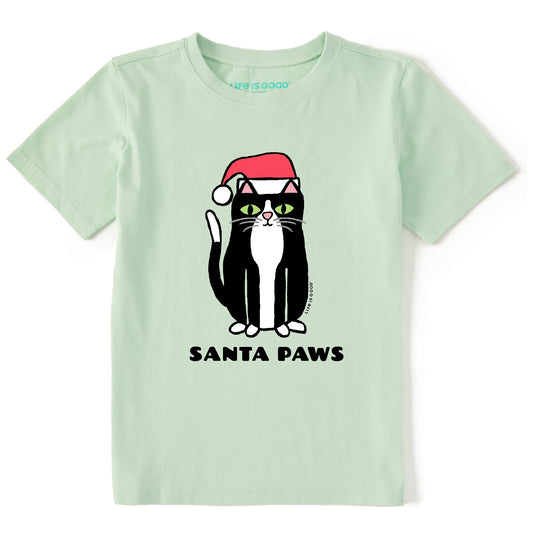 Kids Santa Paws Short Sleeve Crusher Tee