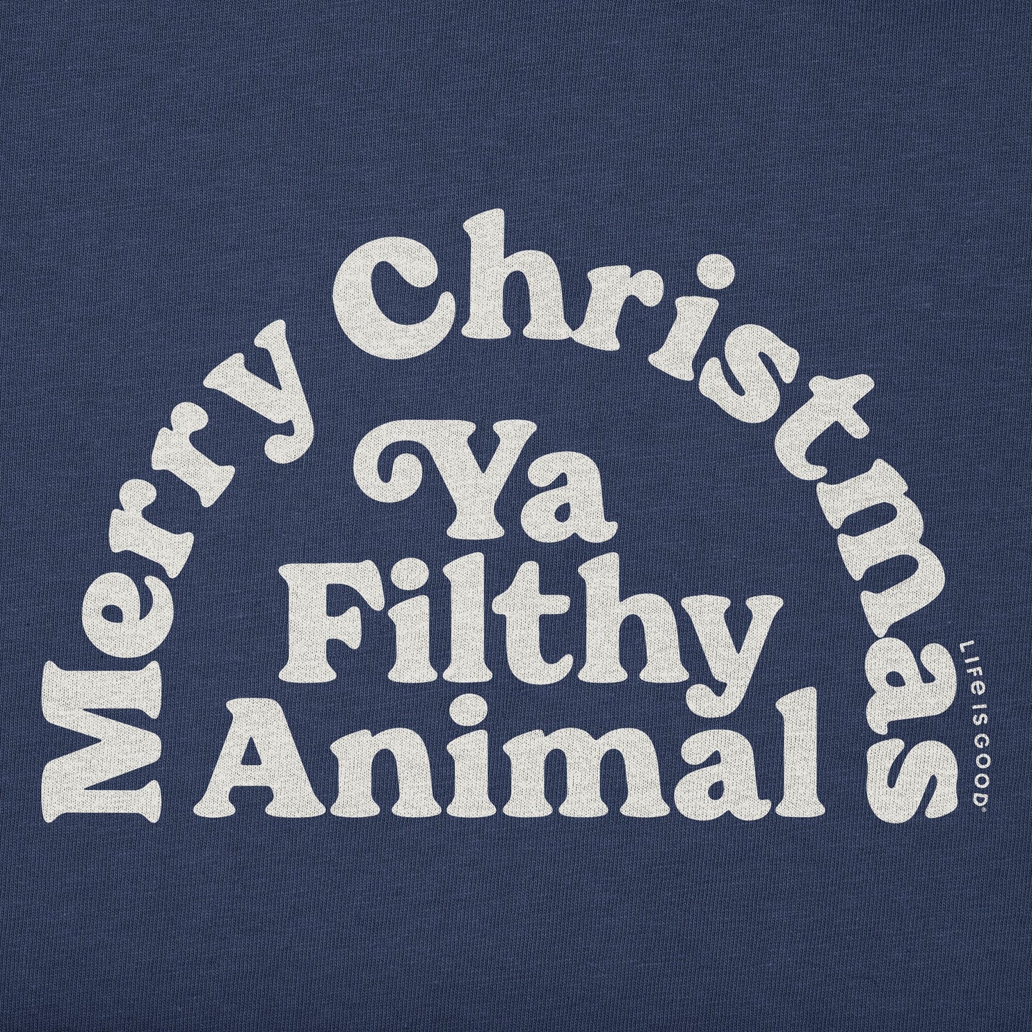 Kids Merry Christmas Ya Filthy Animal Short Sleeve Crusher Tee