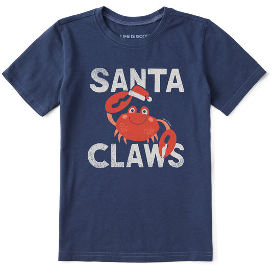 Kids Santa Claws Crab Short Sleeve Crusher Tee